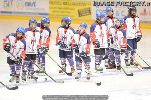 2015-04-12 Torneo di Pinzolo 3669 Aosta-Hockey Milano Rossoblu U12 Squadra